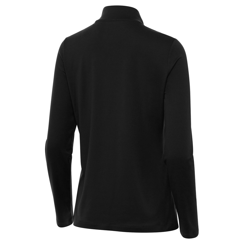  William Byron Antigua Women's Reprocess Quarter-Zip Pullover Top - Black
